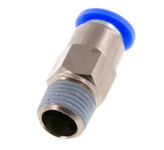 Raccord à Enfoncer 8mm et R1/4'' Mâle Autobloquant en Laiton/PBT 0-10bar (0-145psi) [2 pièces].