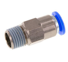 Raccord à Enfoncer 8mm et R1/4'' Mâle Autobloquant en Laiton/PBT 0-10bar (0-145psi) [2 pièces].