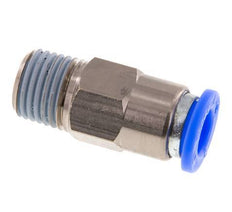 Raccord à Enfoncer 8mm et R1/4'' Mâle Autobloquant en Laiton/PBT 0-10bar (0-145psi) [2 pièces].