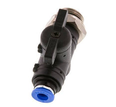 vanne à boule droite à 2 voies 6 mm - G3/8'' plastique/laiton