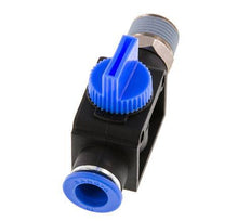 vanne manuelle d'arrêt à 3/2 voies 10 mm - R3/8'' plastique/laiton Ventilation côté tube