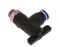 2-Way Elbow Ball Valve 8 mm - G1/4'' Plastic/Brass