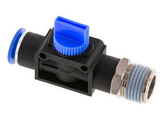 3/2-Way Shut-Off Hand Valve 12 mm - R1/2'' Plastic/Brass Thread-side venting