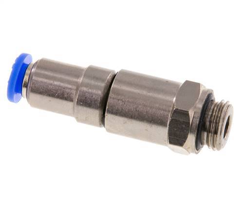 6mm & G1/4'' Quick Swivel Joint Push-In-Male Threads Laiton nickele/PBT NBR Rotatif