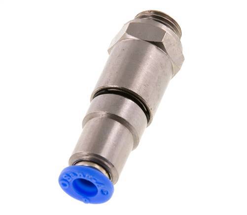 6mm & G1/4'' Quick Swivel Joint Push-In-Male Threads Laiton nickele/PBT NBR Rotatif