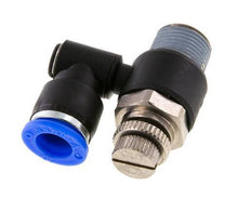 Silencieux de contrôle de débit Sortie de compteur rotative 10 mm - R3/8'' Laiton/PA 66