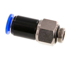 12mm & G3/8'' Joint articule Filetages mâles à enfoncer Laiton nickele/PBT NBR Rotatif