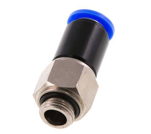 12mm & G3/8'' Joint articule Filetages mâles à enfoncer Laiton nickele/PBT NBR Rotatif