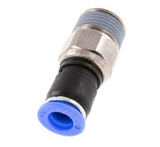 8mm & R3/8'' Joint articulé Filetages mâles à enfoncer Laiton nickelé/PBT NBR Rotatif