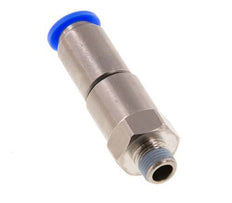 joint tournant rapide 8mm & R1/8'' Filets mâles à enfoncer Laiton nickele/PBT NBR rotatif