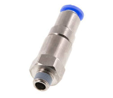 6mm & R1/8'' Quick Swivel Joint Push-In-Male Threads Laiton nickele/PBT NBR rotatif