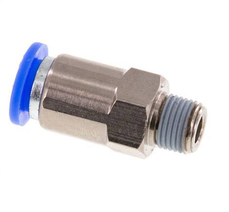 Clapet anti-retour à poussoir 8mm & R1/8'' mâle en laiton/PBT 0.2-10bar (3-145psi) Filetage de tuyau