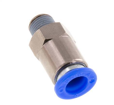 Clapet anti-retour à poussoir 8mm & R1/8'' mâle en laiton/PBT 0.2-10bar (3-145psi) Filetage de tuyau