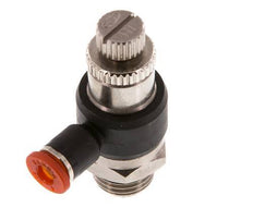 Coude de raccordement pour silencieux 4 mm - G1/4'' laiton/PA 66