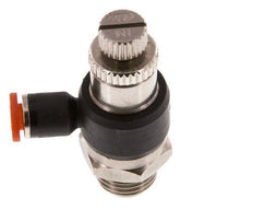 Coude de raccordement pour silencieux 4 mm - G1/4'' laiton/PA 66