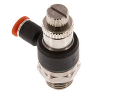 Coude de raccordement pour silencieux 4 mm - G1/4'' laiton/PA 66