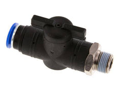 vanne à boule droite à 2 voies 12 mm - R3/8'' plastique/laiton