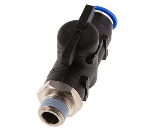 vanne à boule droite à 2 voies 12 mm - R3/8'' plastique/laiton