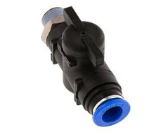 vanne à boule droite à 2 voies 12 mm - R3/8'' plastique/laiton