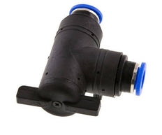 vanne à bille coudée à 2 voies 10 mm Plastique/laiton