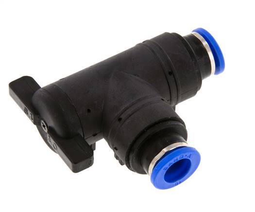 vanne à bille coudée à 2 voies 10 mm Plastique/laiton