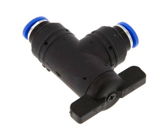 2-Way Elbow Ball Valve 6 mm Plastic/Brass