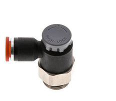Vanne de régulation de débit Coude d'entrée 8 mm - G3/8'' Laiton/ Contre-écrou PA 66