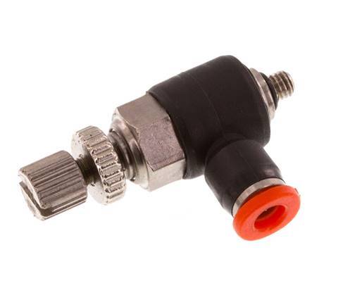 Coude d'entrée pour silencieux 3 mm - M3 Laiton/PBT