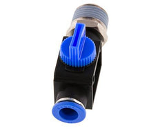 vanne manuelle d'arrêt à 3/2 voies 10 mm - R1/2'' plastique/laiton Ventilation côté tube