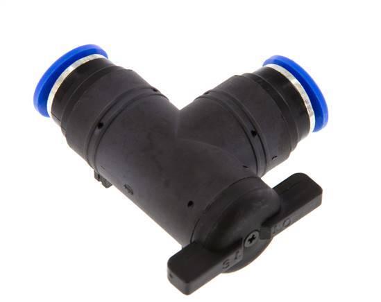 vanne à bille coudée à 2 voies 12 mm Plastique/laiton