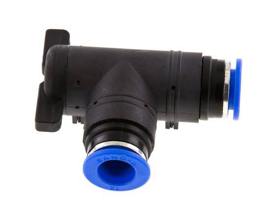 vanne à bille coudée à 2 voies 12 mm Plastique/laiton