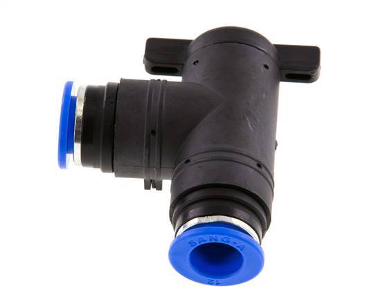 vanne à bille coudée à 2 voies 12 mm Plastique/laiton