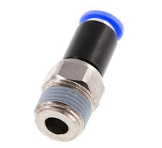 10mm & R1/2'' Joint articulé Filetages mâles à enfoncer Laiton nickelé/PBT NBR Rotatif