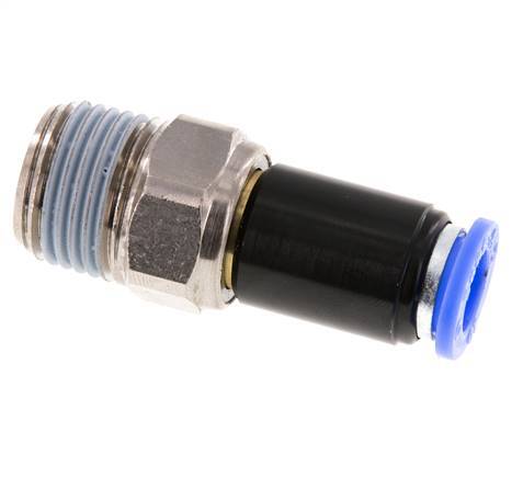 10mm & R1/2'' Joint articulé Filetages mâles à enfoncer Laiton nickelé/PBT NBR Rotatif