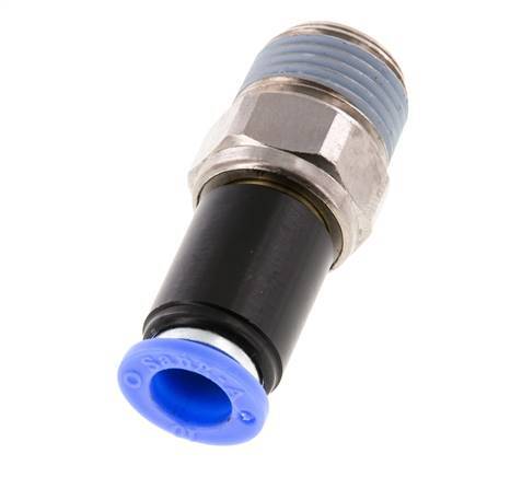 10mm & R1/2'' Joint articulé Filetages mâles à enfoncer Laiton nickelé/PBT NBR Rotatif