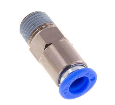 Clapet anti-retour à poussoir 8mm et R1/4'' mâle en laiton/PBT 0.2-10bar (3-145psi) Filetage de tuyau