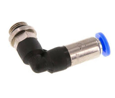 Raccord à Enfoncer 4mm & G1/8'' Mâle Coude Autobloquant en Laiton/PBT 0-10bar (0-145psi) [2 Pièces]