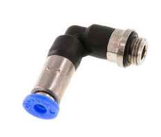 Raccord à Enfoncer 4mm & G1/8'' Mâle Coude Autobloquant en Laiton/PBT 0-10bar (0-145psi) [2 Pièces]