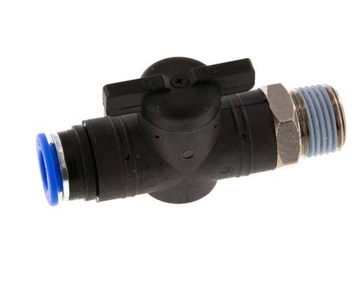 vanne à boule droite à 2 voies 12 mm - R1/2'' Plastique/laiton