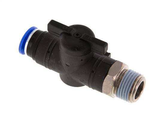 vanne à boule droite à 2 voies 12 mm - R1/2'' Plastique/laiton