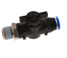 vanne à boule droite à 2 voies 12 mm - R1/2'' Plastique/laiton