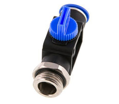 vanne manuelle d'arrêt à 3/2 voies 10 mm - R1/2'' Plastique/laiton Filetage côté ventilation