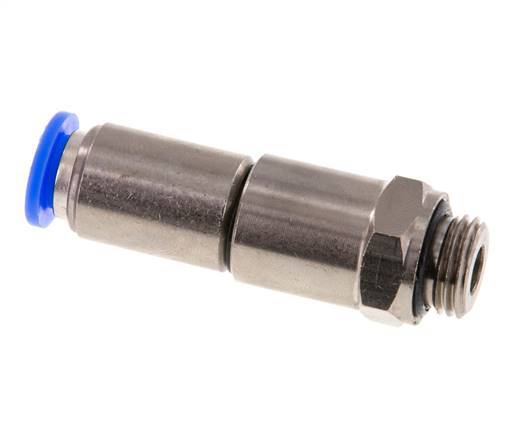 8mm & G1/4'' Quick Swivel Joint Push-In-Male Threads Laiton nickele/PBT NBR Rotatif