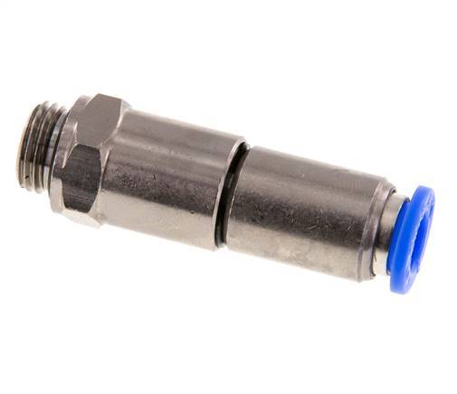 8mm & G1/4'' Quick Swivel Joint Push-In-Male Threads Laiton nickele/PBT NBR Rotatif
