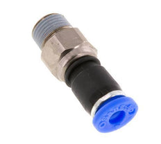 4mm & R1/8'' Joint articulé Filetages mâles à enfoncer Laiton nickelé/PBT NBR Rotatif