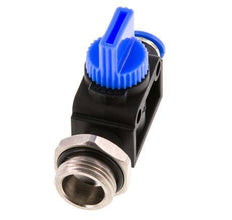vanne manuelle d'arrêt 3/2 6 mm - G3/8'' plastique/laiton Filetage côté ventilation