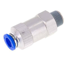 Clapet anti-retour à poussoir 10mm & R3/8'' mâle aluminium 0.2-10bar (3-145psi) Filetage-Tuyau