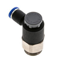 Vanne de régulation de débit Coude de sortie de compteur 8 mm - G1/2'' Laiton/ Contre-écrou PA 66