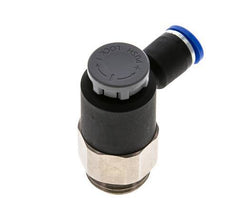 Vanne de régulation de débit Coude de sortie de compteur 8 mm - G1/2'' Laiton/ Contre-écrou PA 66