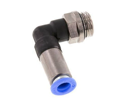 Push-In Fitting 8mm & G3/8'' Male Auto Shut-Off Elbow Brass/PBT 0-10bar (0-145psi)